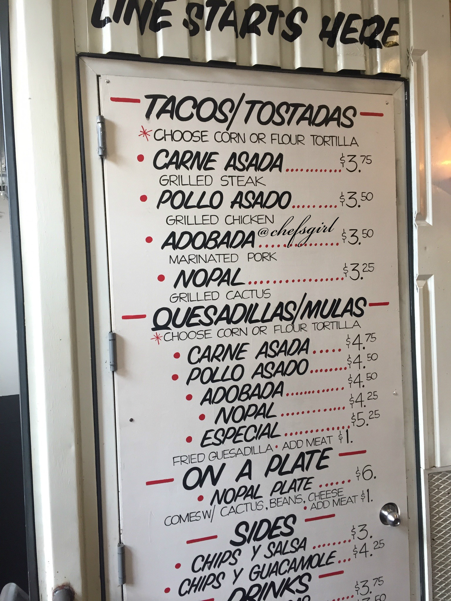 Los Tacos No. 1 Meatpacking District New York NY ChefsGirl